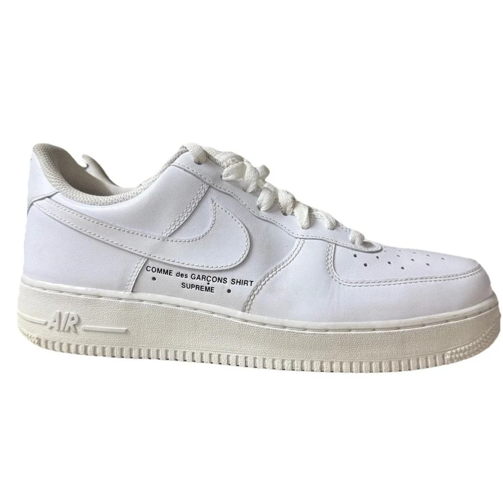 NIKE Air Force 1 07 LOW x Supreme x COMME des GARCONS | 923044-100 Men Size 9.5